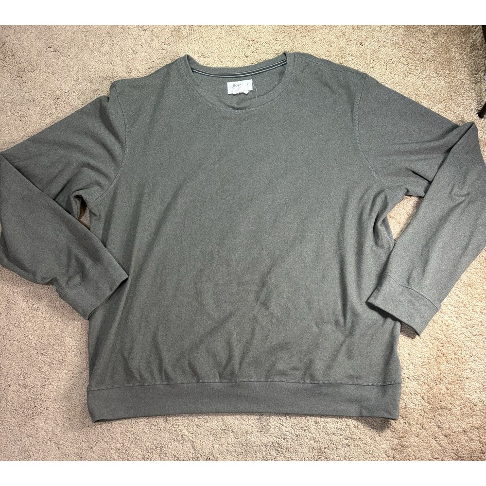 Boston Traders Crew Neck Sweater Men's XL Green Soft Casual Cozy